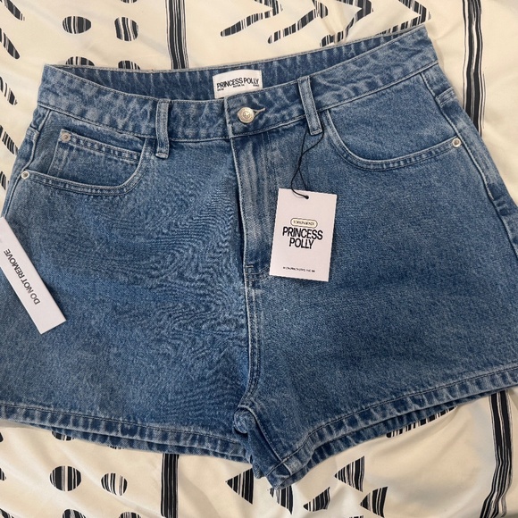 Princess Polly Jean Shorts - Picture 1 of 4